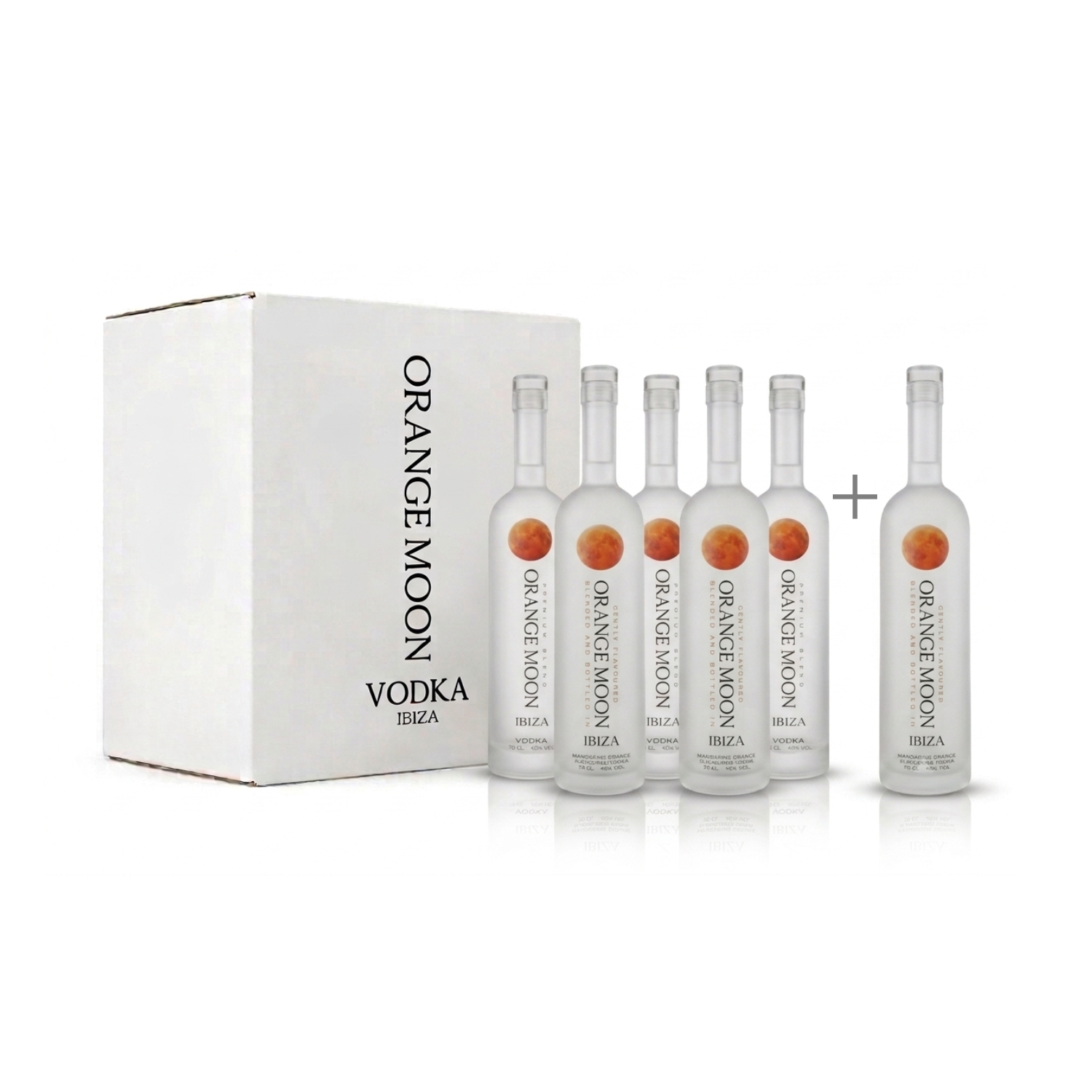 Orange Moon Straight & Flavoured Vodka — 5+1 Mix Case Deal