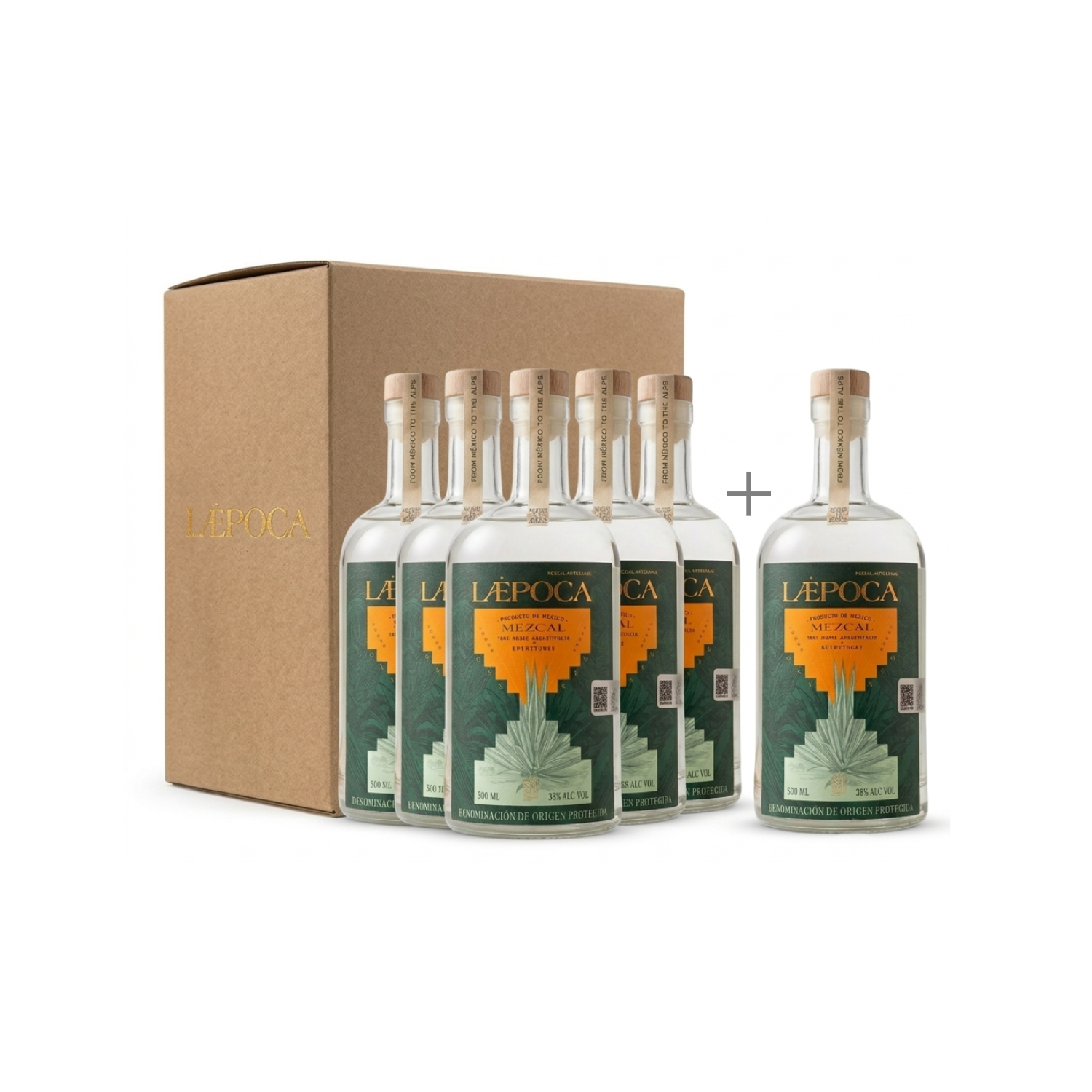 LÆPOCA Mezcal Espadin Joven Artesanal 500ml — Case Deal