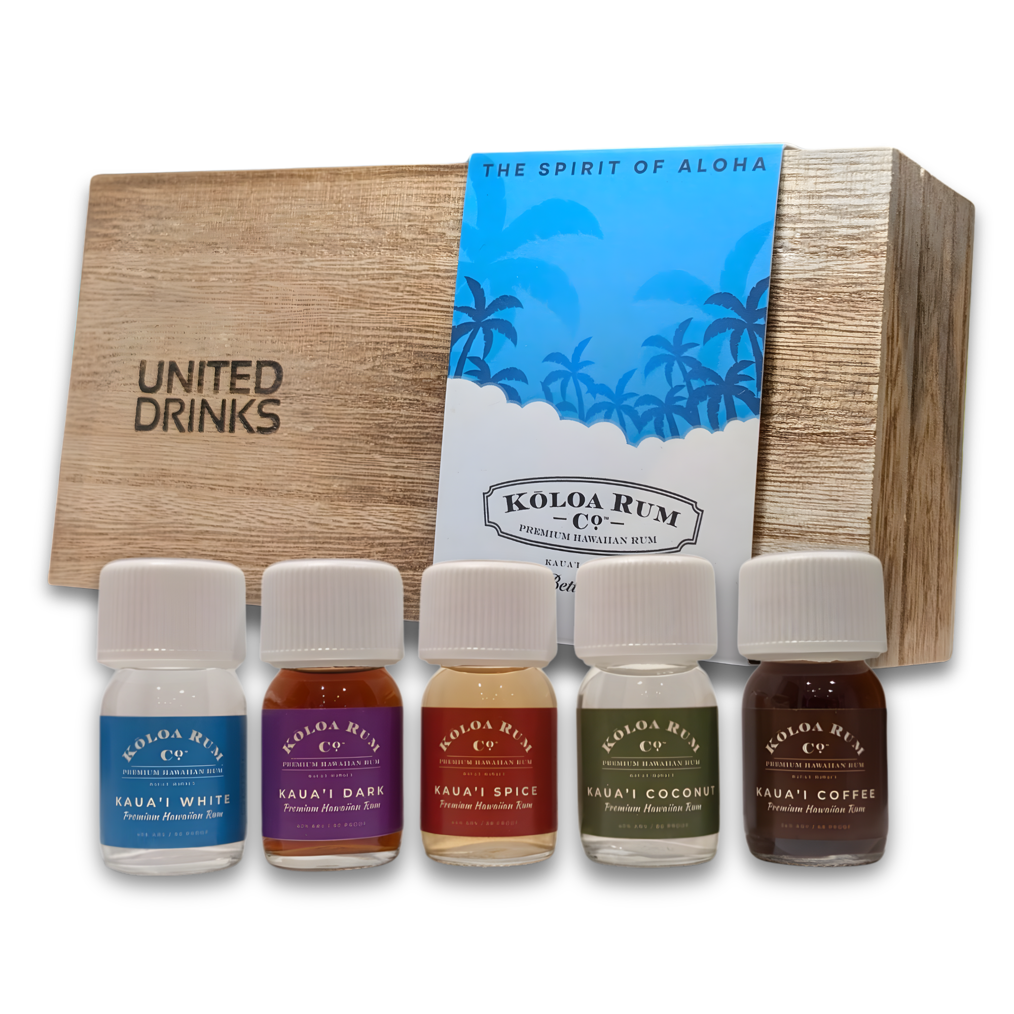 Kōloa Rum Tasting Collection Gift Set 5x3cl