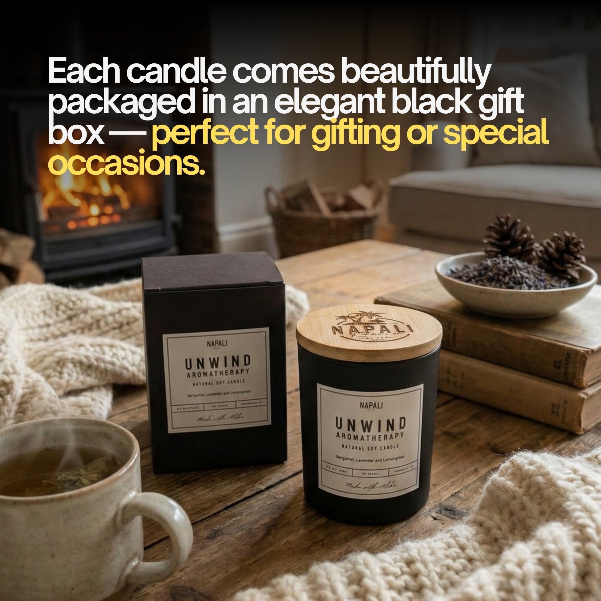 Unwind Aromatherapy | Lavender · Bergamot · Lemongrass