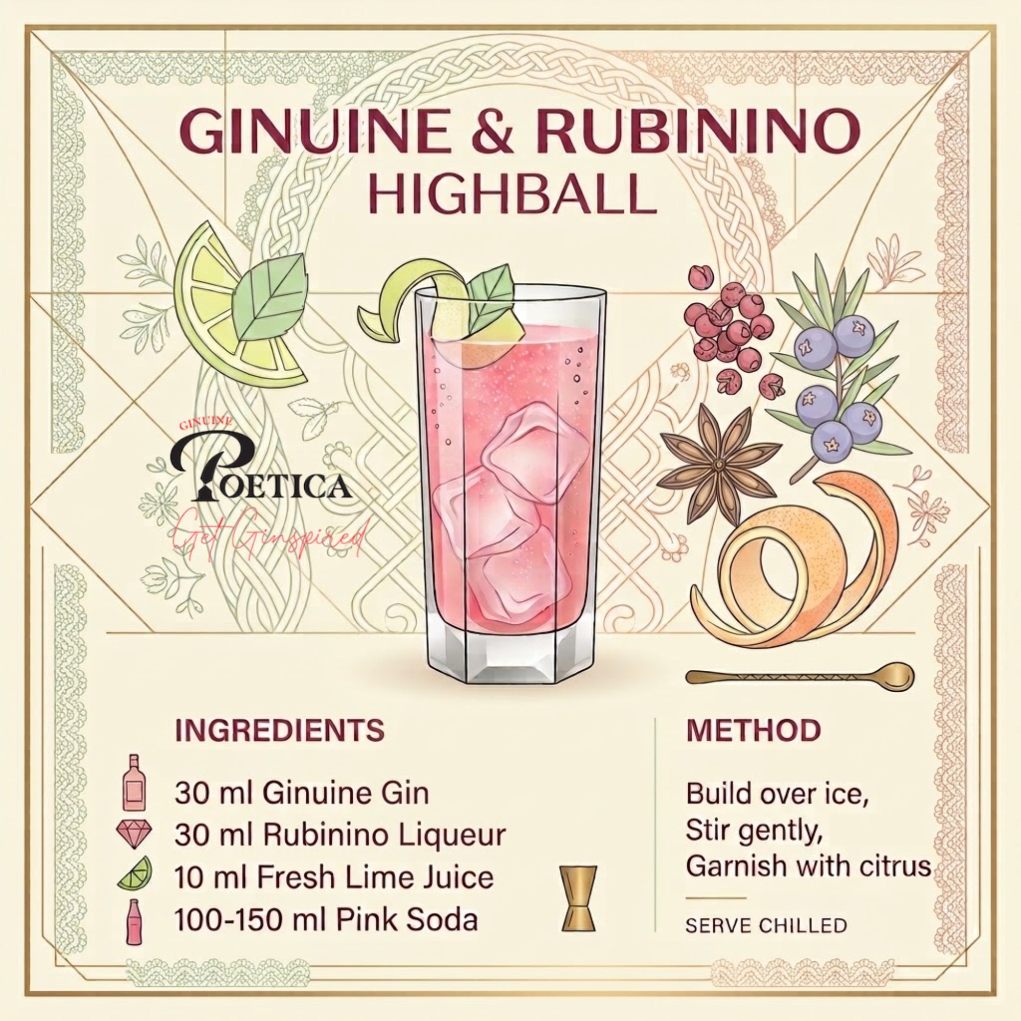 Poetica Ginuine London Dry Gin