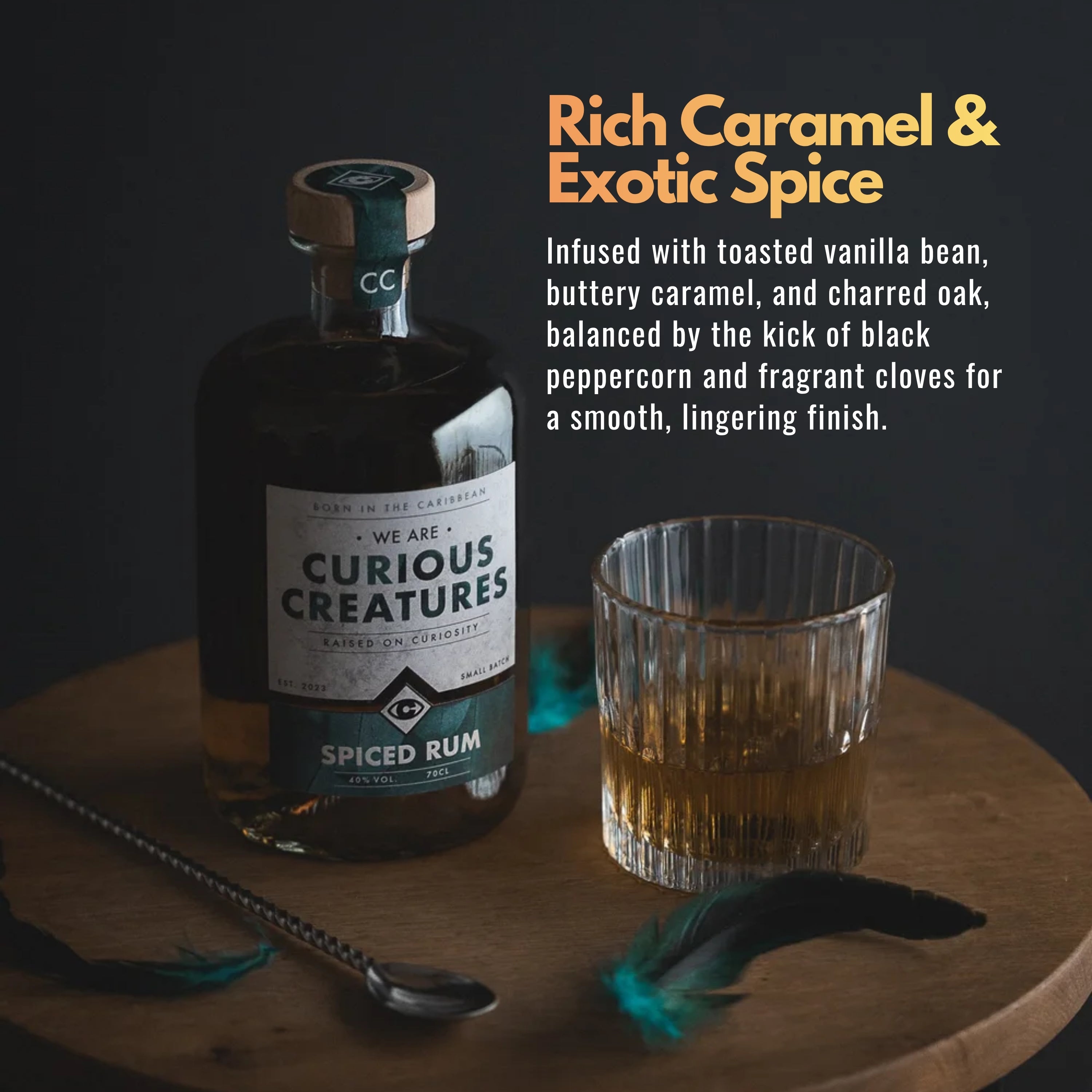 We are Curious Creatures Spiced Rum 70cl 40% ABV