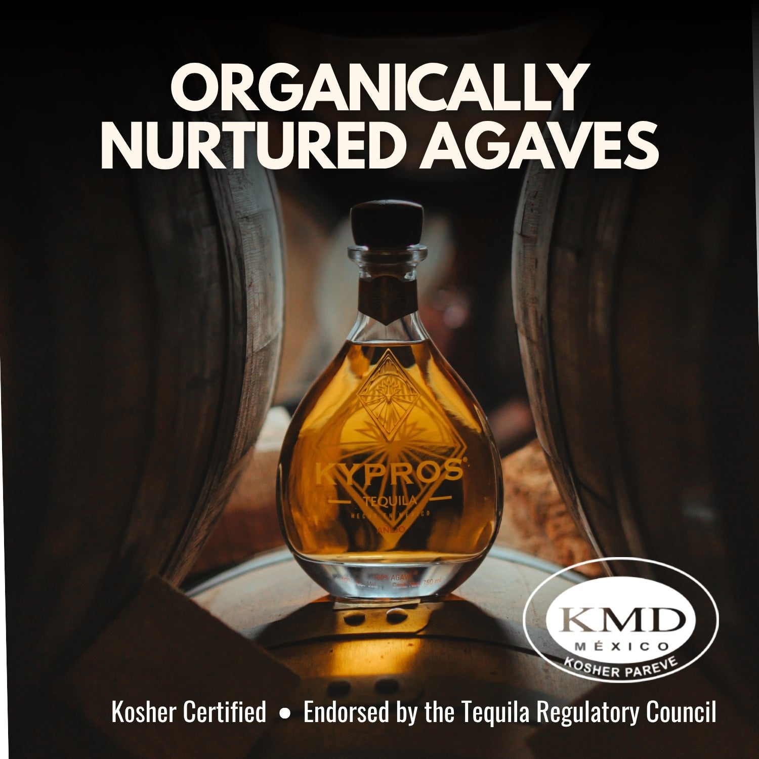 Kypros Añejo 100% Agave Tequila — Kosher Certified