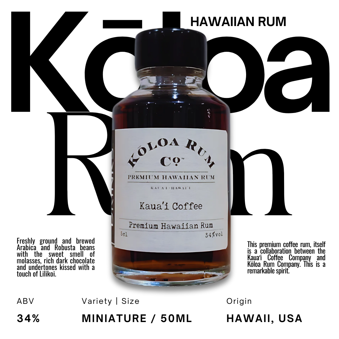 Kōloa Kaua'i Coffee Rum Miniature 5cl 34% ABV