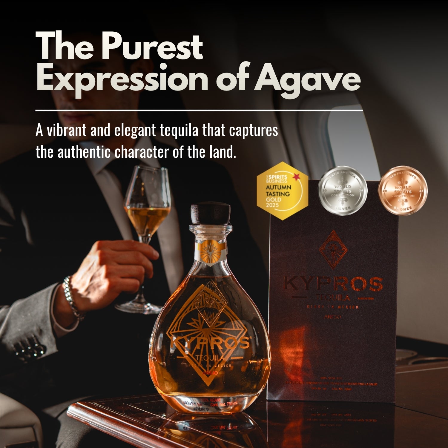 Kypros Añejo 100% Agave Tequila — Kosher Certified