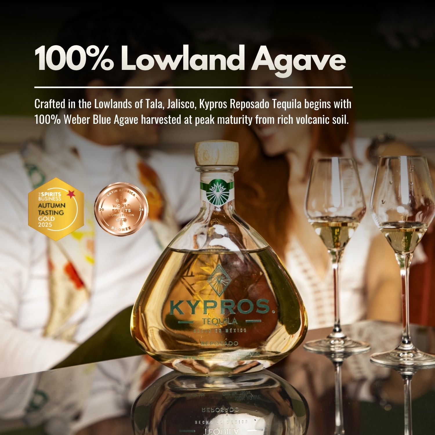 Kypros Reposado 100% Agave Tequila — Kosher Certified