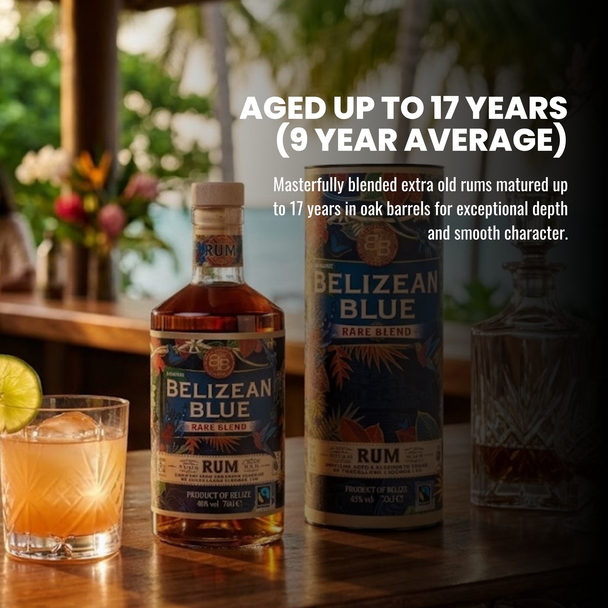 Belizean Blue Rare Blend Rum 9-Year Aged