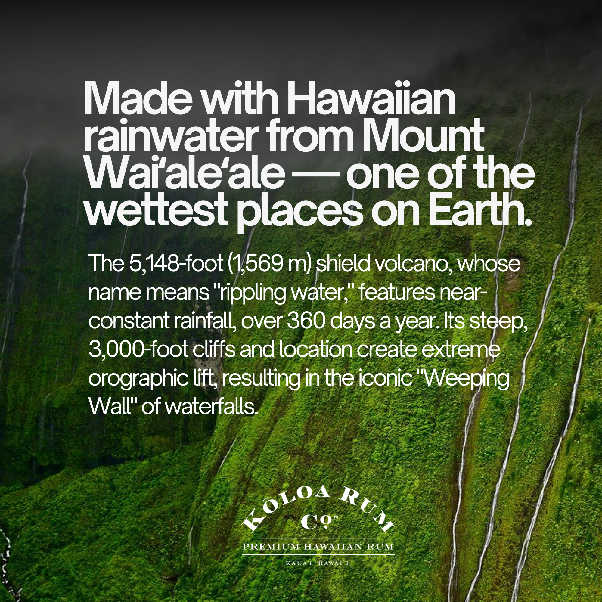 Kōloa Kaua'i White Rum 70cl 40% ABV