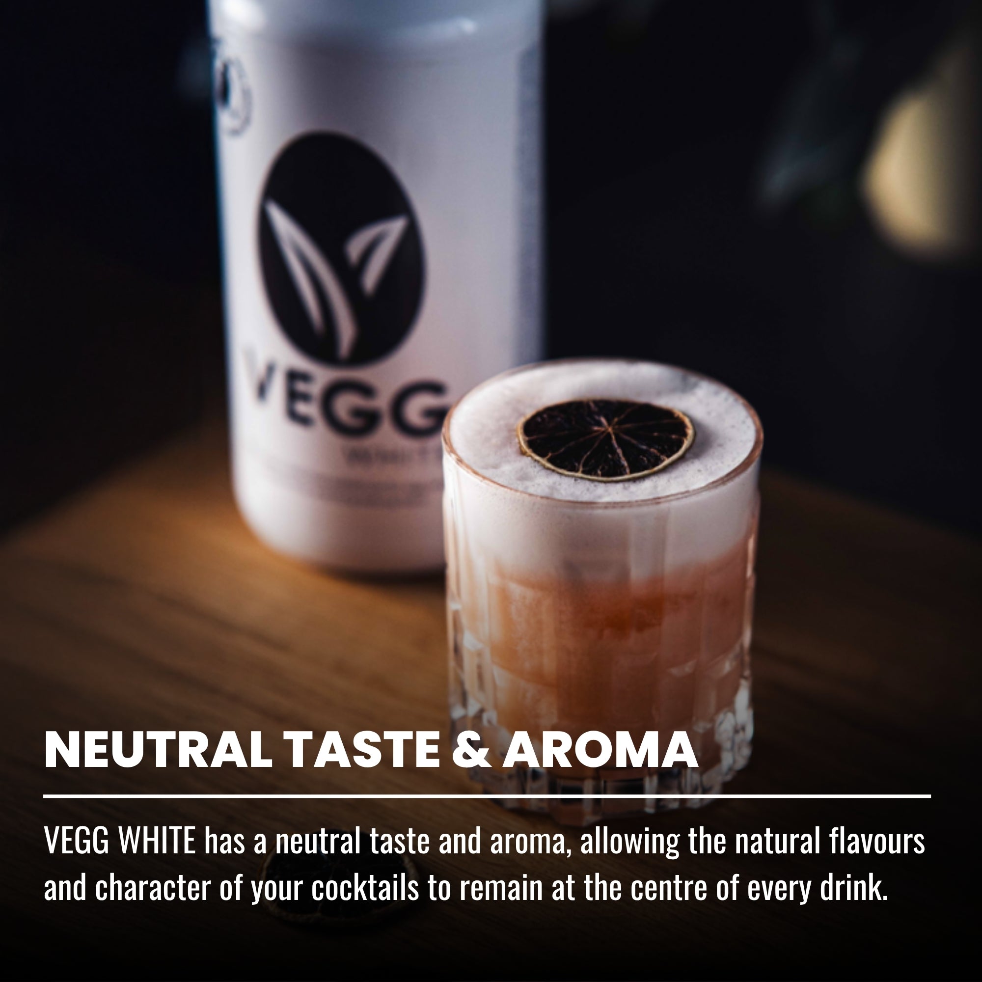 VEGG WHITE Vegan Egg White Alternative & Foamer for Cocktails