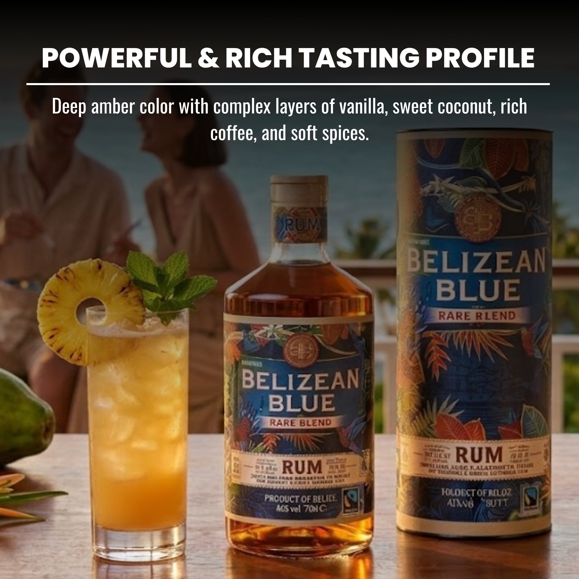 Belizean Blue Rare Blend Rum 9-Year Aged