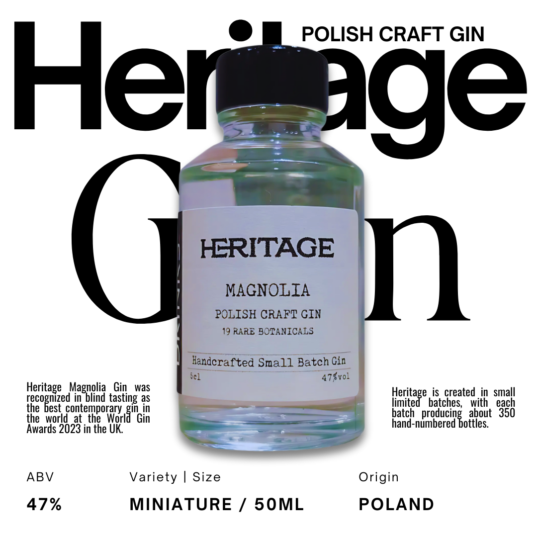 Heritage Magnolia Gin Miniature 5cl 47% ABV