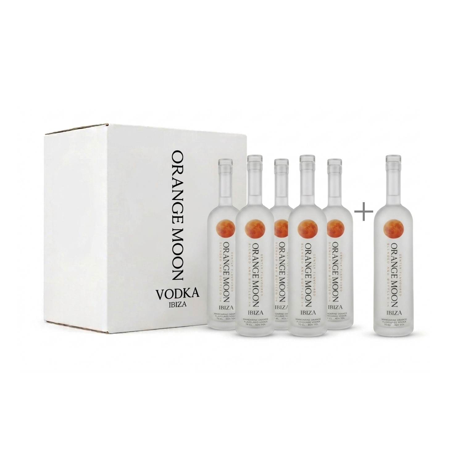 Orange Moon Ibiza Mandarin Flavoured Vodka — 5+1 Case Deal
