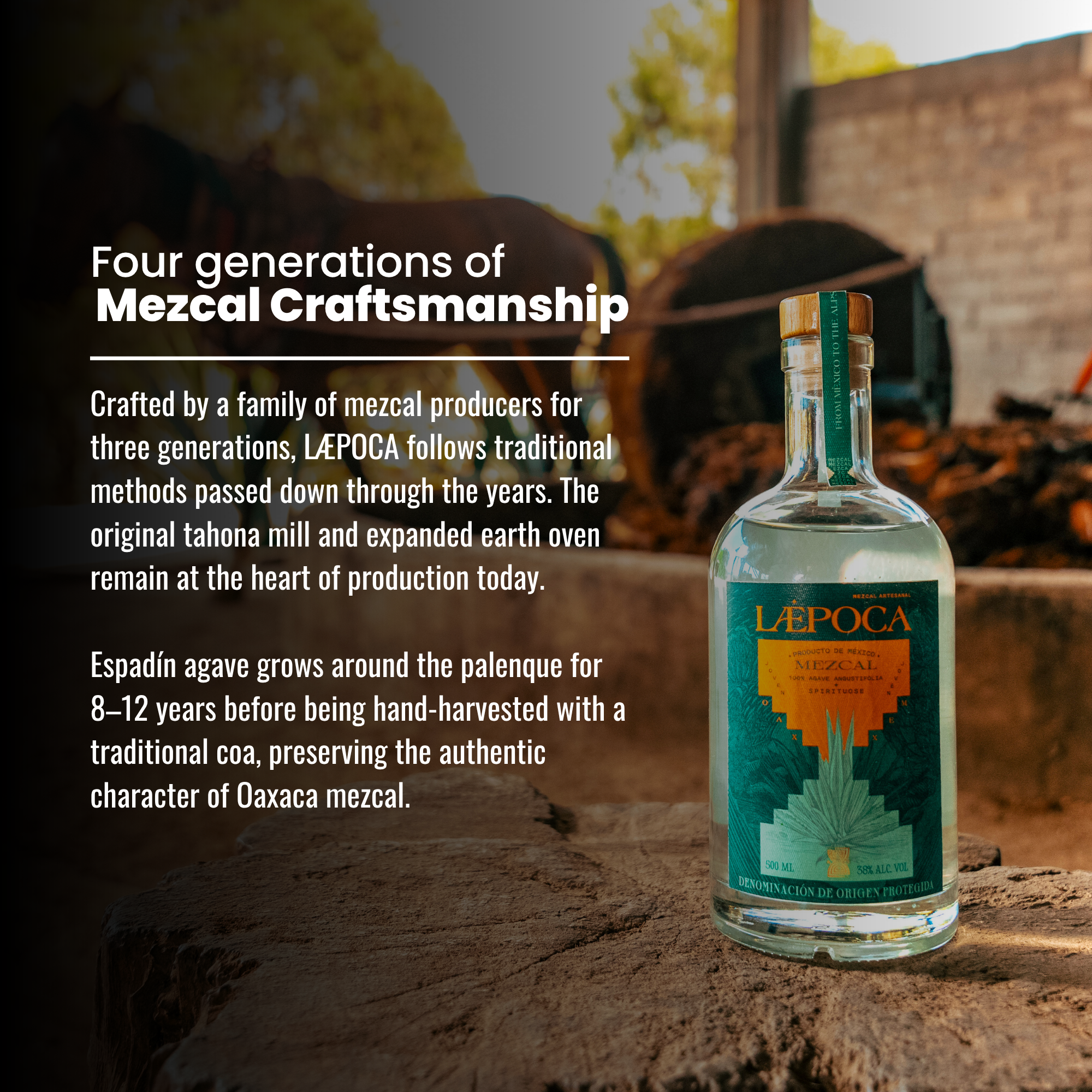 LÆPOCA Mezcal Espadin Joven Artesanal 500ml