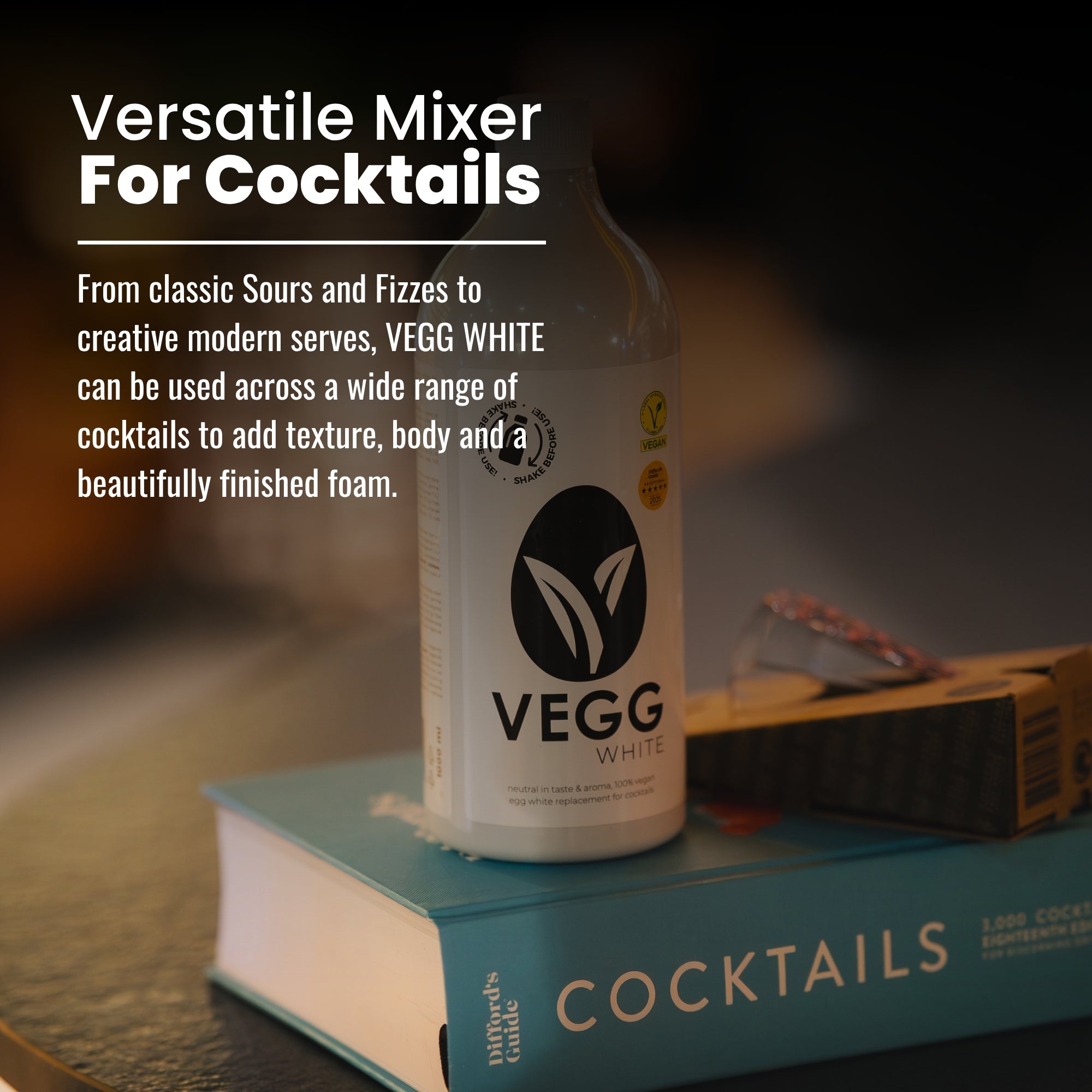 VEGG WHITE Vegan Egg White Alternative & Foamer for Cocktails