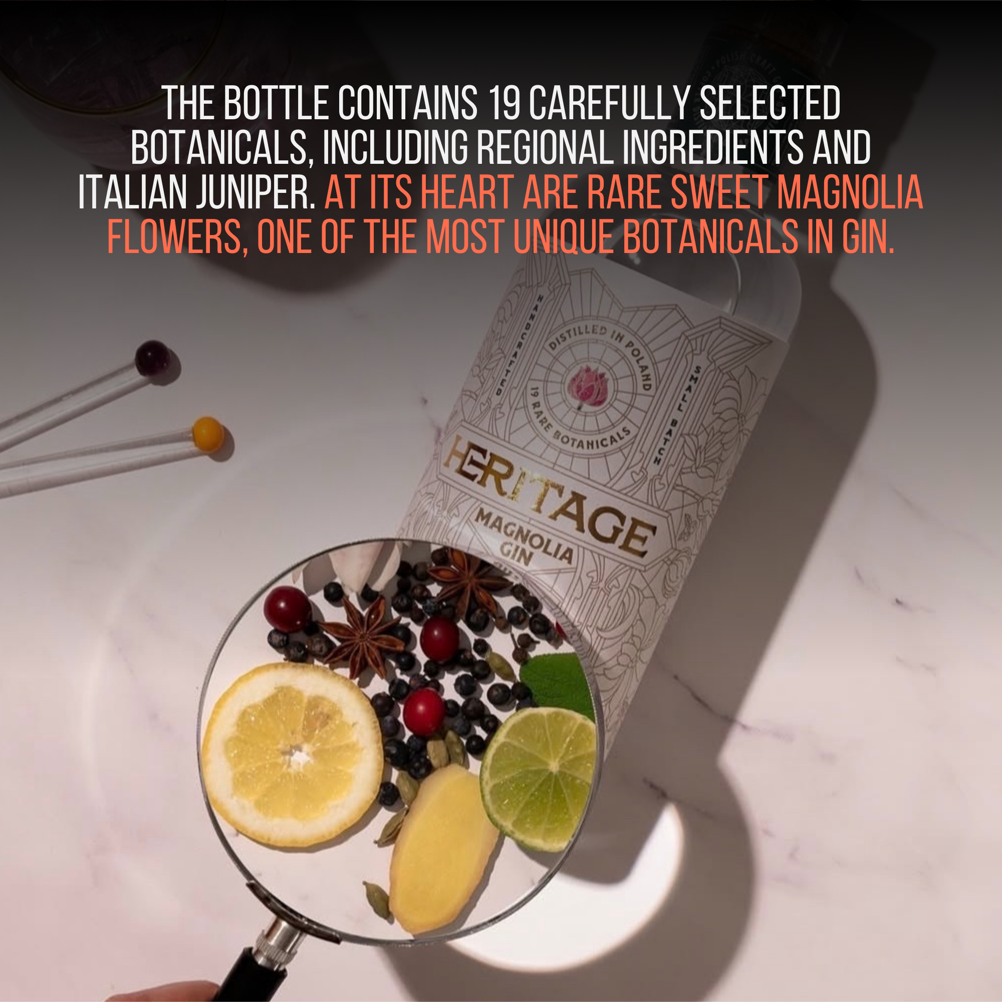 Heritage Magnolia Gin 50cl 47% ABV
