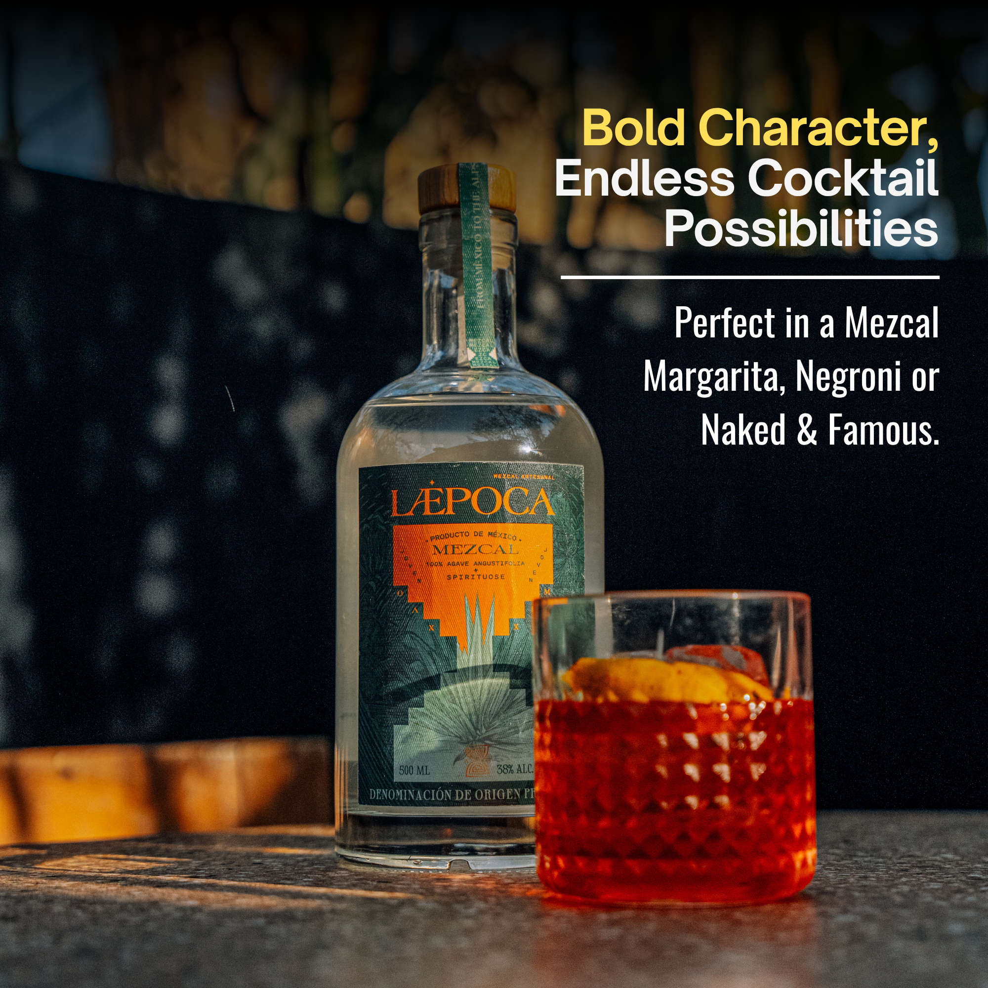 LÆPOCA Mezcal Espadin Joven Artesanal 500ml