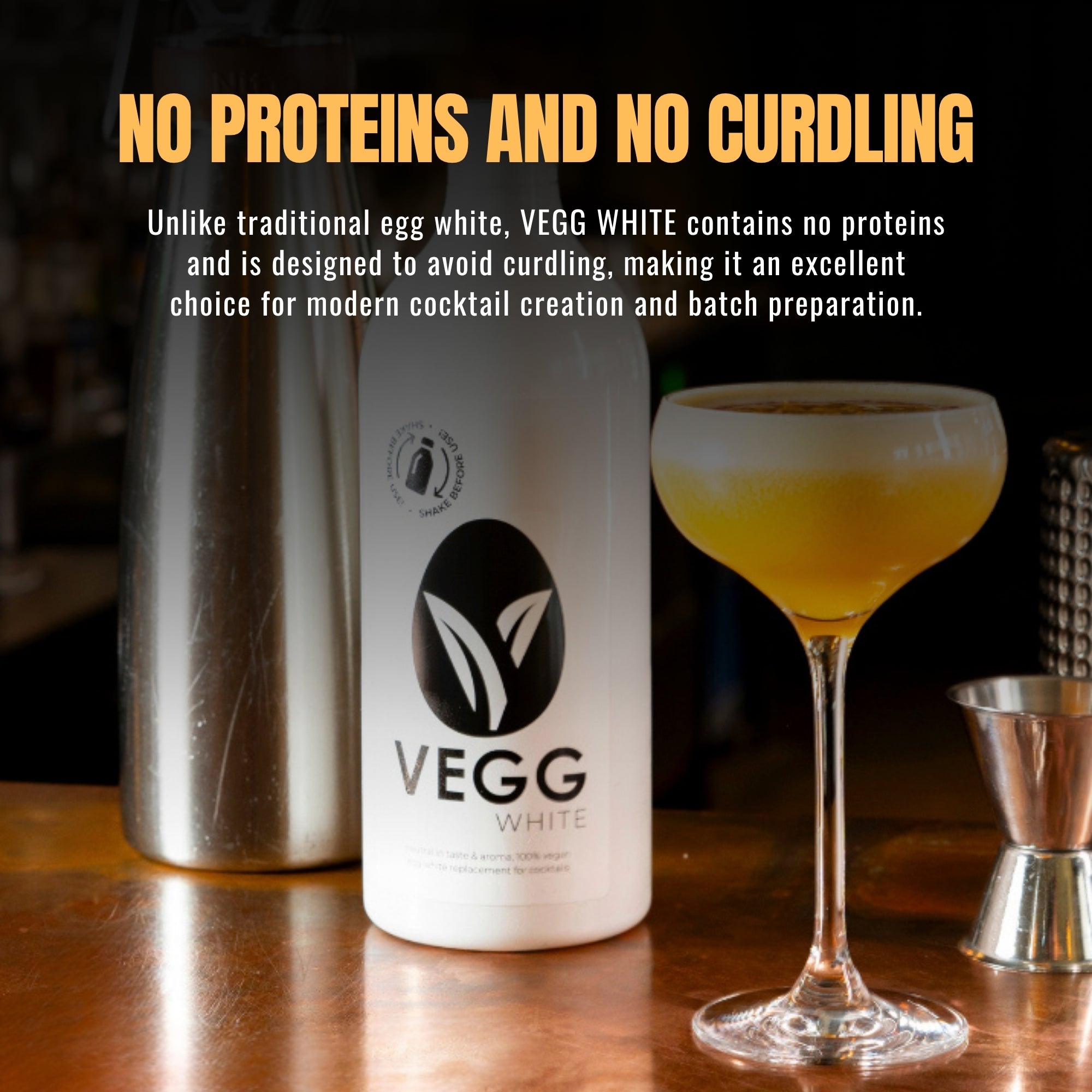 VEGG WHITE Vegan Egg White Alternative & Foamer for Cocktails