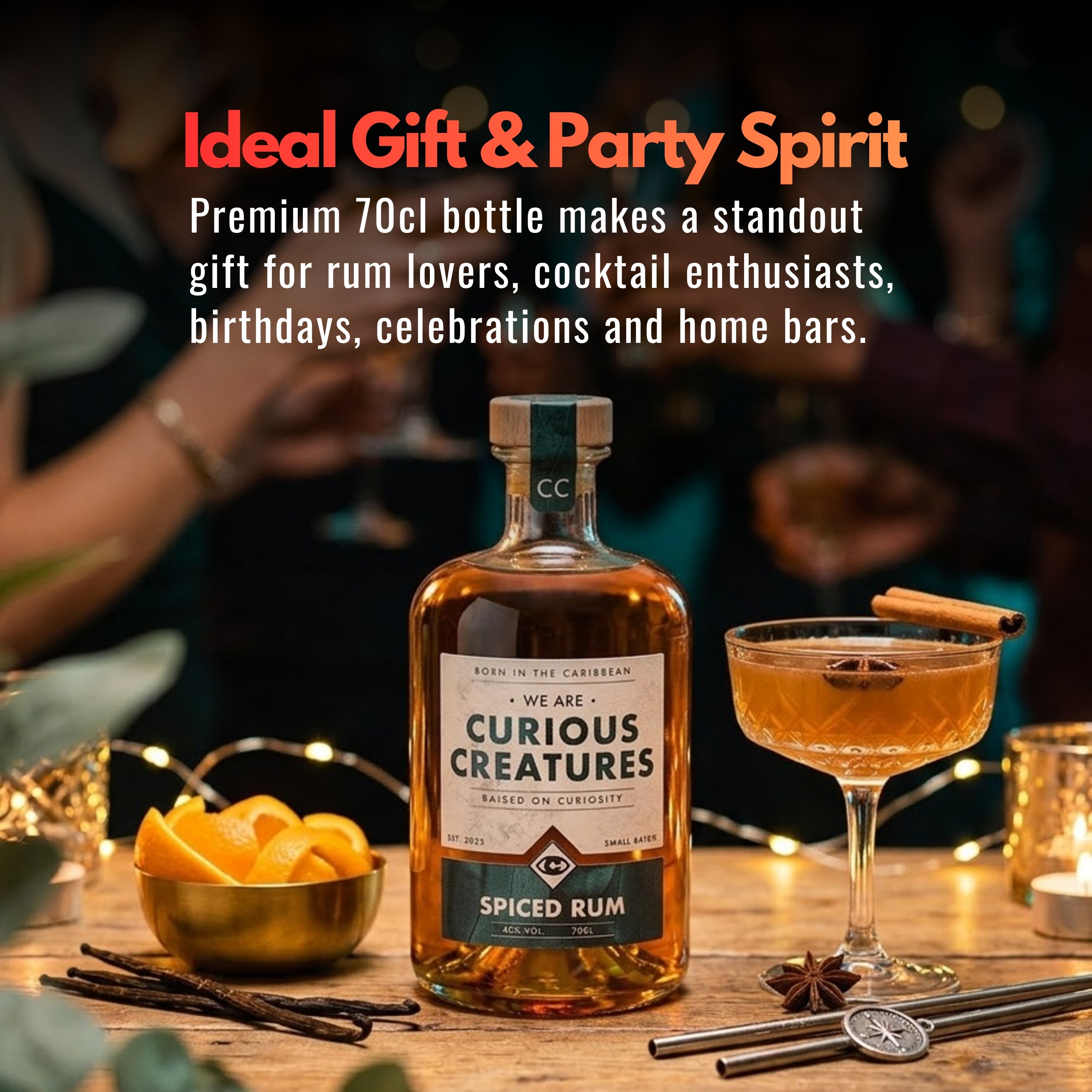 We are Curious Creatures Spiced Rum 70cl 40% ABV