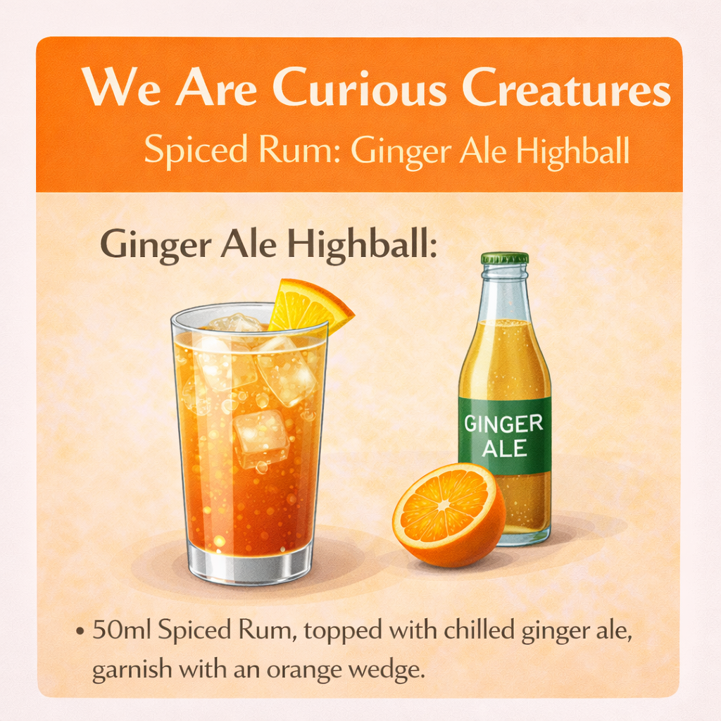 We are Curious Creatures Spiced Rum 70cl 40% ABV