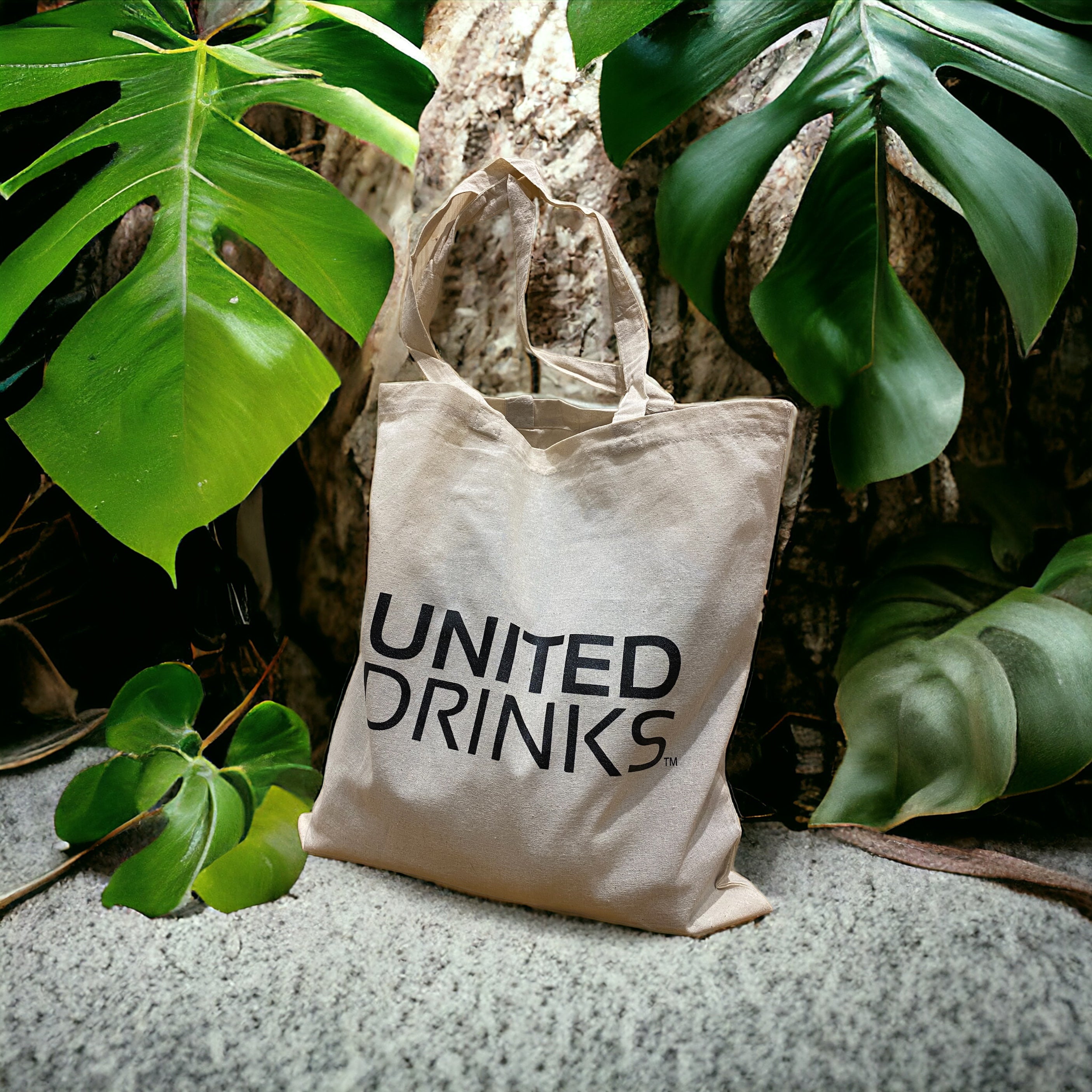 100% Natural Cotton United Drinks Shopping Tote Bag (140gsm)