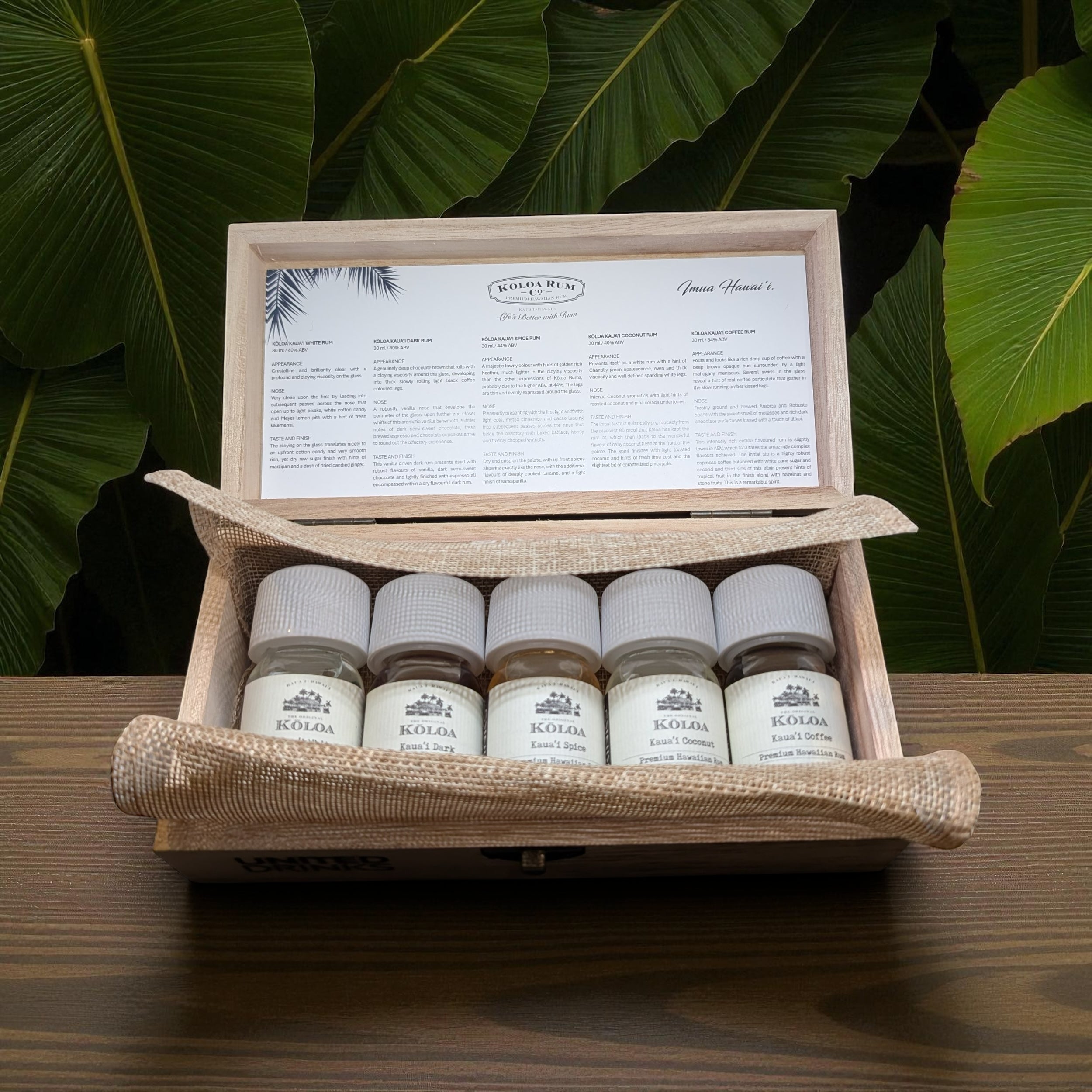 Kōloa Rum Tasting Collection Gift Set 5x3cl