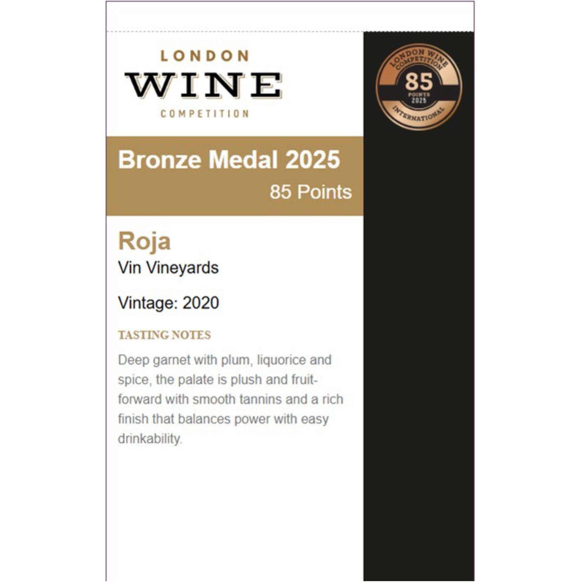 Roja Malbec Rosé  Wine 2020 75ml 14% ABV